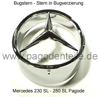 Stern Bugverzierung Grill Mercedes Pagode
