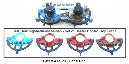 Heizungsbedienscheiben 280 SL Pagode