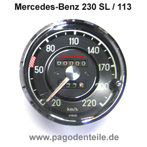 Tachometer Mercedes 230 SL Pagode