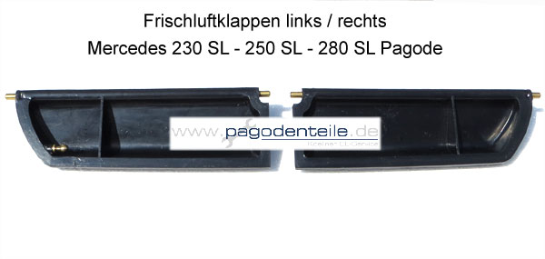 2-er Set Regler für Lüftungsblende Mercedes 230 SL 280 SL