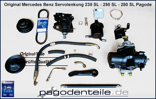 NEU Repsatz Mercedes Oldtimer W113 Pagode 230sl 250sl 280sl 2x Servoöl-Schlauch 